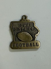 Gold Iowa District Football Medal 1.75″wide – Quantity of 15