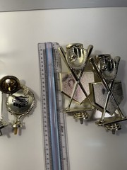 Trophy Toppers Vintage Plastic Lot of 7 Figures Various Sizes