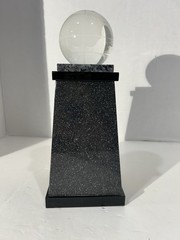 The Cheerleading Worlds Nations Best Championships Trophy Glass Heavy 11”