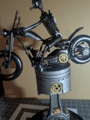 Motorcycle Trophy Winner Cycle Show BEST IN SHOW Artwork handmade 1of a kind