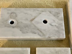 LOT of 13 Vintage White Carrara Italy Marble Trophy Base VARIOUS SIZES Repurpose