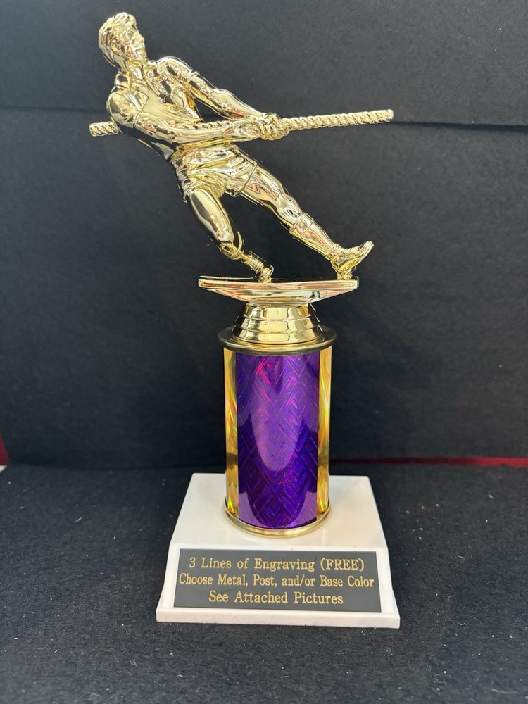 5 1/2” Male Tug Of War Trophy With 3” Post. (Please See All Photos)