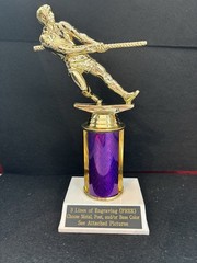 5 1/2” Male Tug Of War Trophy With 3” Post. (Please See All Photos)