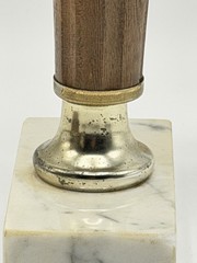 Vintage Brass Jeep Trophy with Wood and Marble Base – Made By GLALY