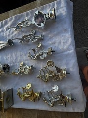 Lot of BMX Trophy Topper Gold/ Silver Tone Plastic/ and parts
