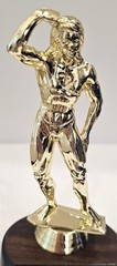 Female Bodybuilder Gold Plastic Trophy Topper 5-1/2″ Tall – NEW !!