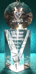 2007 Vintage : US OPEN SWING DANCE CHAMPIONSHIPS „1st Place“ GLASS TROPHY @ Shag