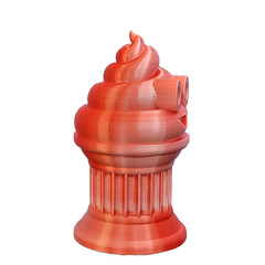 Poop Emoji Trophy – Perfect Award/Gift – 6″ White/Red Poop Emoji Trophy – Znet3D