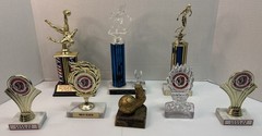 8 Vintage Mixed Trophy Lot, Baseball, Basketball, Soccer 1990-2000’s Y2K