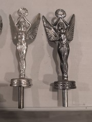 Vintage Metal Winged Angel Goddess of Victory Trophy Toppers Lot Of 4…See Pics