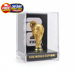 Official FIFA World Cup 2026 Edition – 3 Inch 3D Trophy Inside a Black & Gold