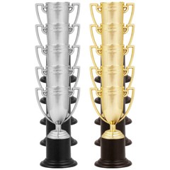 10PCS Trophy Toys Simulation Small Golden Trophy for Toddlers Presents Reward