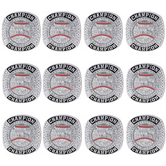 Guancrown Baseball Championship Ring Trophy Award Gift Tournament Champions Or