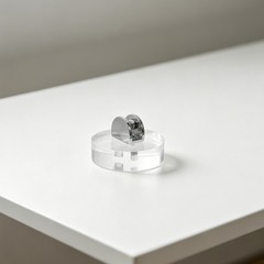 2pcs Glass Art Creation Display Stand – Mini Clear Acrylic Display Riser for