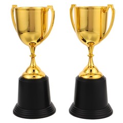 2 Pcs Art Plastic Trophy Award Trophies Cup Kindergarten Graduation