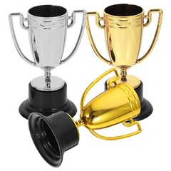 3 Pcs Trophies Gold Silver Bronze Toy and Mini Portable Trophy Child