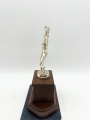 Vintage 1966 Columbia County Women’s Doubles Finalist Tennis Trophy Helen Briwa