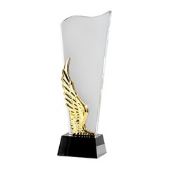 Employee Appreciation Award Clear Glass Office for Coworker Trophy