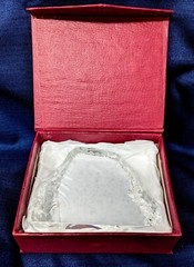 4×4″ Clear Crystal Glacier Award Blank Executive Trophy Plaque Recognition Glass