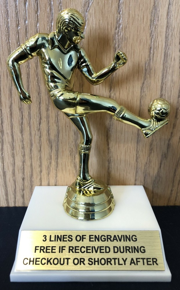 Male Soccer Trophy – Free Engraving – Assembly Required