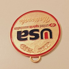 USA United Spirit Association Nationals Medal Gold Cheerleading Award 2″ Varsity