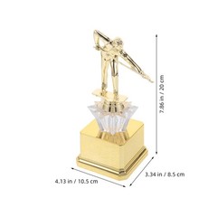 Billiards Trophy, 8″ Plastic Billiards Pool Player Trophy for Winner
