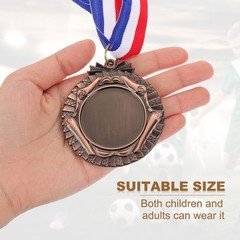 16Pcs Award Medals, Winner Prize Medal with Neck Ribbon, Bronze