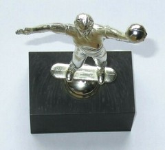 Vtg Girls/Womens/Ladies VOLLEYBALL TROPHY: Silver Metal Player/Team League Award