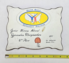 2 Women’s Gymnastics Awards Nation’s Capitol Cup & 1977 USGF Jr Nationals Vintag