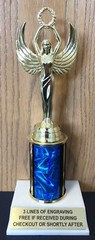 9″ Trophy – Free Engraving – Customize – Assembly Required