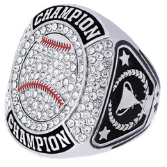 Guancrown Baseball Championship Ring Trophy Award Gift Tournament Champions Or