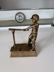 🏆 Youth Baseball Trophy – Bronze Finish Little League Batter Award