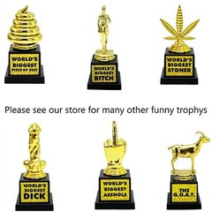 World’s Biggest Dick Trophy – Willy Pecker Golden Award – Adult Joke Gag Gift