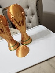 World Cup Style Soccer Trophy Set of 1 cup