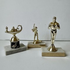 Lot Of 3 VTG Trophies T-Ball, Talent Show, Marble