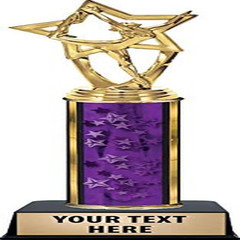 Crown Awards Dance Star Trophies Personalized Purple Dance Star Trophy Custom