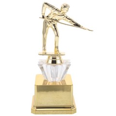 Billiards Trophy, 8″ Plastic Billiards Pool Player Trophy for Winner