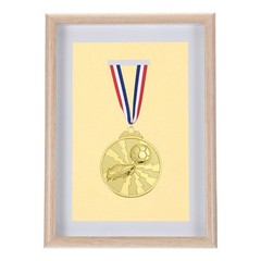 Medal Display Case, 6″x 8″ Single Medal Display Shadow Box, Poplar