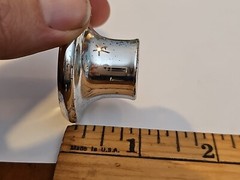 Silver Metal Trophy Topper Riser Round 1″