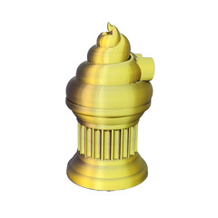 Poop Emoji Trophy – Great Award/Gift – 6″ Black/Gold Poop Emoji Trophy – Znet3D