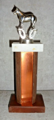 VTG. 1970’s HORSE SHOW TROPHY 11″ TALL