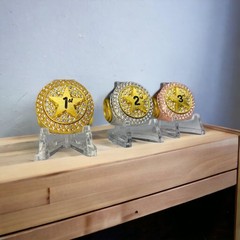 Legacy Rings 1St 2Nd 3Rd Place Championship Trophy Ring Star Award Set Funny