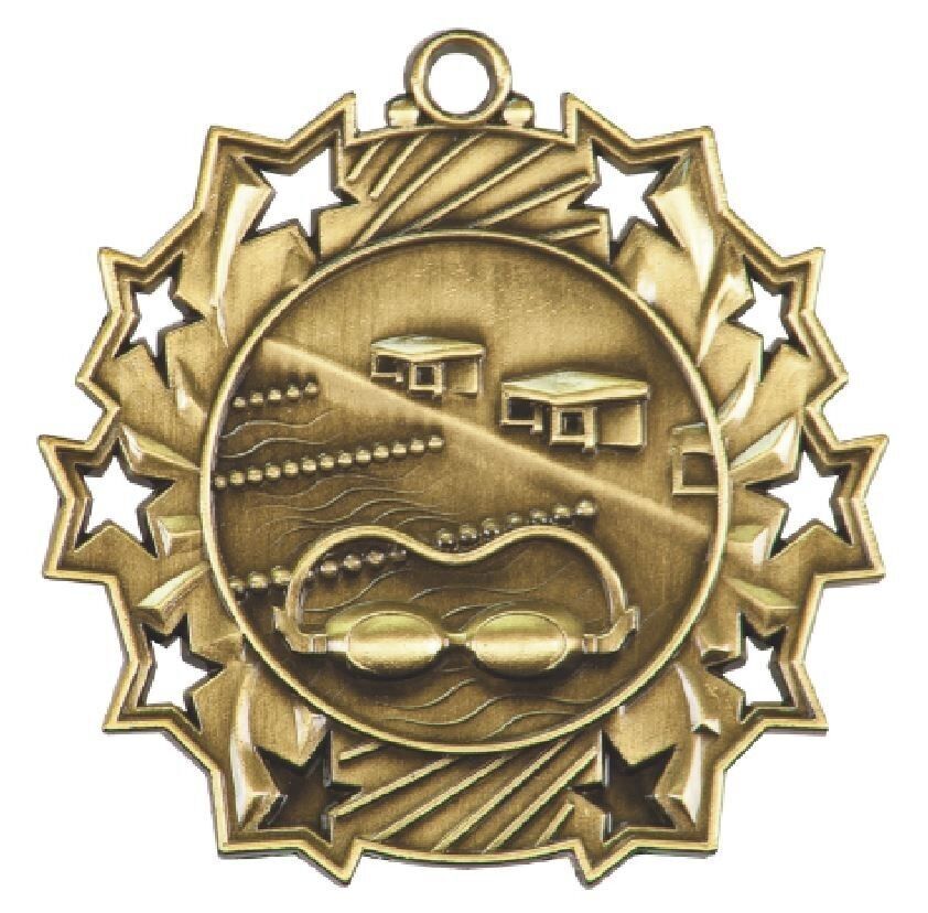Swimming Medals Award Trophy Team Sports W/Free Lanyard FREE SHIPPING TS412