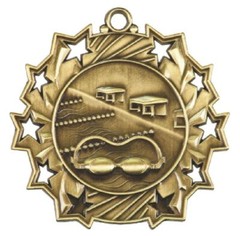 Swimming Medals Award Trophy Team Sports W/Free Lanyard FREE SHIPPING TS412