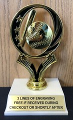 Baseball / Softball Trophy – Free Engraving – Assembly Required