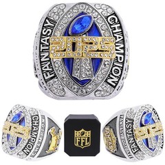 noblehead Fantasy Football Ring 2025| Heavy FFL Champion size 10, sixteen
