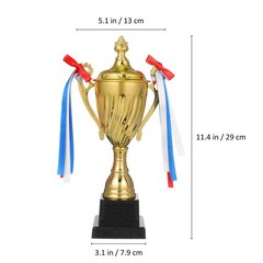Metal Trophy Cup Golden Color for Sports Winner Celebration and Party Decor