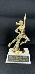 Cheerleader Pose Trophy. (Please See All Photos)