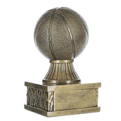 Basketball Action Pedestal Trophy | Gold Basketball Award – 6″ by DECADE AWARDS