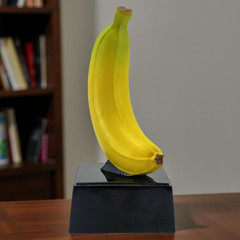Custom Engraved Banana Trophy – Top Banana Award – Novelty Prize (7 Inch )